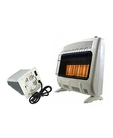 Mr. Heater Vent Free 30,000 Btu Radiant Natural Gas Heater with Fan Blower