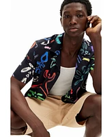 Desigual Men's Shirt with artistic motifs