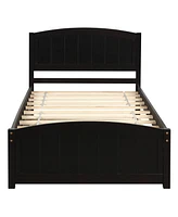 Slickblue Twin Platform Bed with Trundle for Space-Saving Sleep Solutions