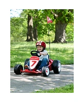 Radio Flyer 941HZ Battery-Powered Adjustable Kids Ultimate Outdoor Go-Kart, Red