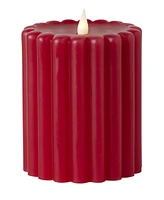 Seasonal Wide Ribbed Motion Flameless Candles