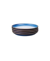 Denby Blue Haze Set of 4 small Coupe Plate, Service for 4