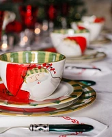 Vietri Old St. Nick Assorted Cereal Bowls, Set of 4