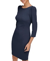 Calvin Klein Women's 3/4-Sleeve Sheath Dress