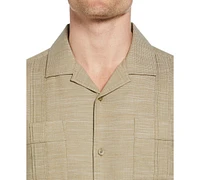 Cubavera Men's Gauze Short Sleeve Button-Front Guayabera Shirt