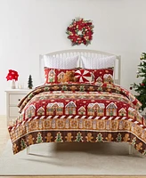 Greenland Home Gingerbread Lane Holiday 3-Pc. Quilt Set, Full/Queen