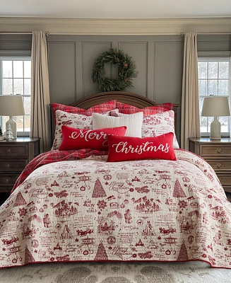 Levtex Yuletide Reversible 3-Pc. Bedspread Set, King/California King