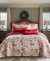 Levtex Yuletide Reversible 3-Pc. Bedspread Set, King/California King