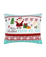 Levtex Merry Bright Ho Ho Holidays Reversible 3-Pc. Quilt Set, King/California King