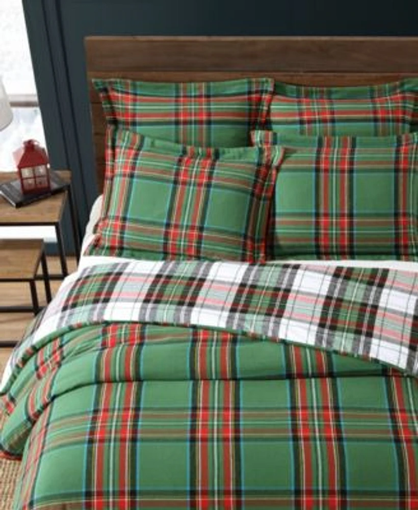 Levtex Spencer Plaid Flannel Duvet Cover Sets