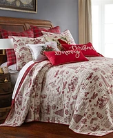 Levtex Yuletide Reversible -Pc. Bedspread Set