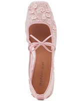 Madden Girl Egret Block-Heel Mary-Jane Bow Ballet Flats