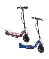 Razor E100 & E125 Kids 24V Electric Battery Powered Toy Scooters, Blue & Purple