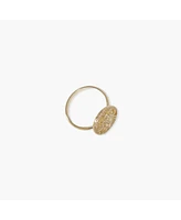 sanctuaire Dainty Filigree Ring Gold