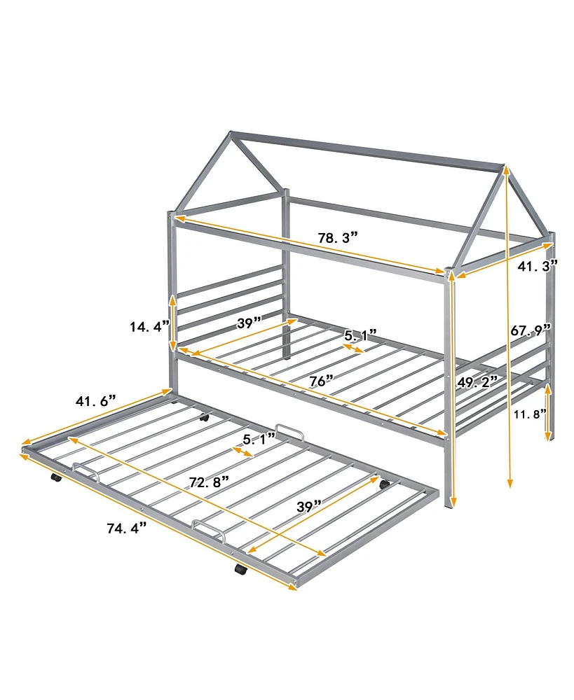 Twin Size Metal Hous