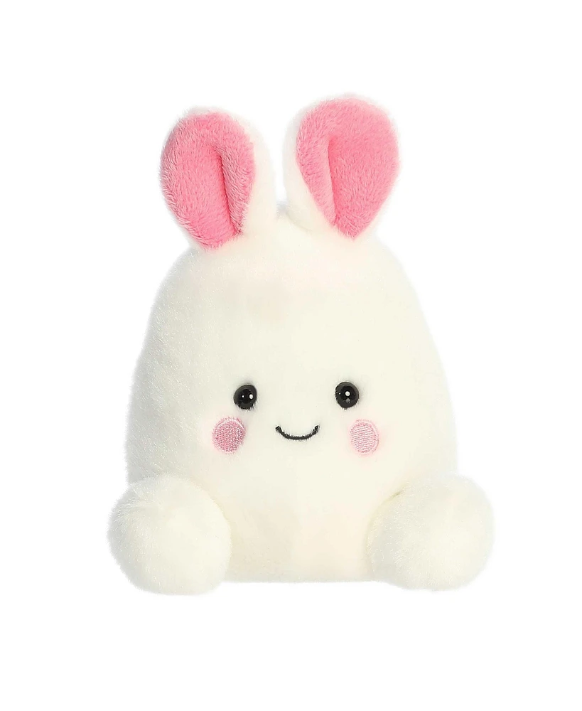 Aurora Mini Bouncy Bunny Egg Palm Pals Adorable Plush Toy White 5"