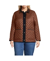 Lands' End Plus Reversible Barn Quilted Jacket