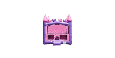 JumpOrange Commercial Grade Inflatable Princess Bricks Bounce House with Air Blower, Indoor Outdoor Play, Kids Party