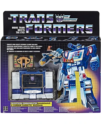 Transformers G1 Soundwave and Buzzsaw Vintage G1 Reissues