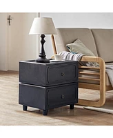 Hulala Home Scipione Transitional 2 - Drawer Nightstand with Multiple Configurations