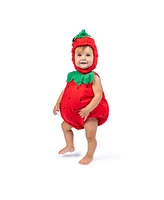 Dress Up America Strawberry Romper & Hood Costume Set