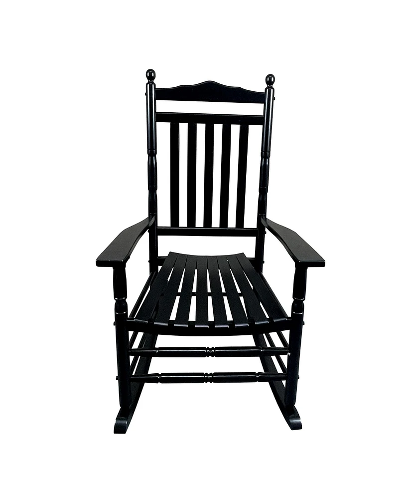 Slickblue Adult Rocking Chair for Balcony or Porch, Comfortable Outdoor Seating Relaxation