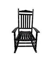 Slickblue Adult Rocking Chair for Balcony or Porch, Comfortable Outdoor Seating Relaxation