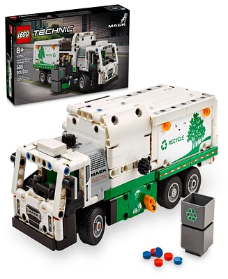 Lego Technic Mack Lr Electric Garbage Truck Toy for Kids 42167, 503 Pieces