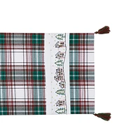 Avanti Holiday Cotton Plaid Runner