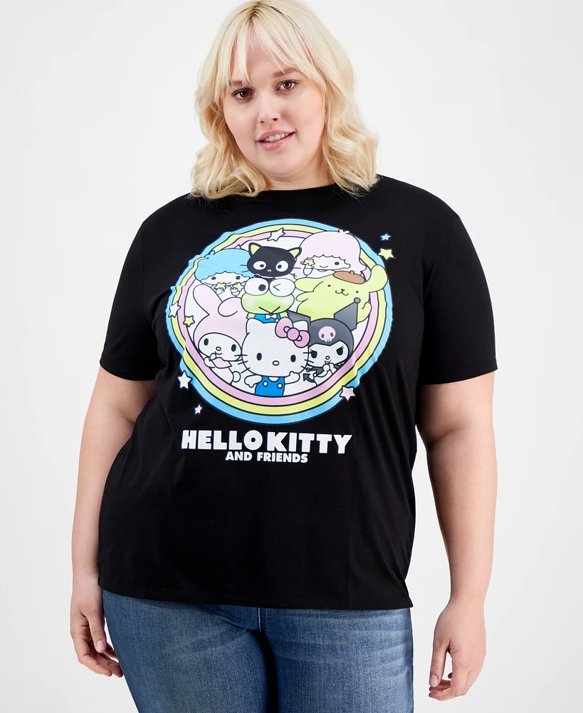 Love Tribe Trendy Plus Hello Kitty Graphic T-Shirt