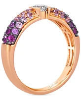 Le Vian Pink Sapphire (3/4 ct. t.w.) & Nude Diamond (1/4 ct. t.w.) Ombre Ring in 14k Strawberry Gold