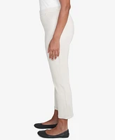 Alfred Dunner Petite Cuffed Ankle Ponte Pants