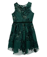 Rare Editions Big Girls Burnout Velvet Dress