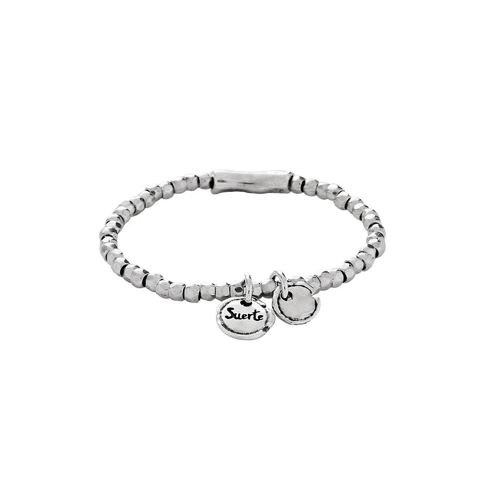 UNOde50 Sterling Silver Rounded Bead Bracelet