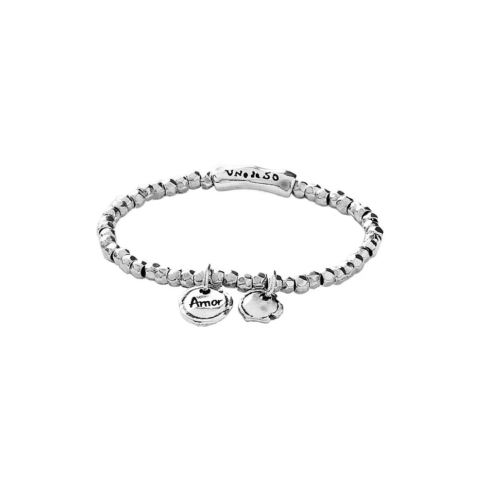 UNOde50 Sealed Love Sterling Silver Metal Bracelet