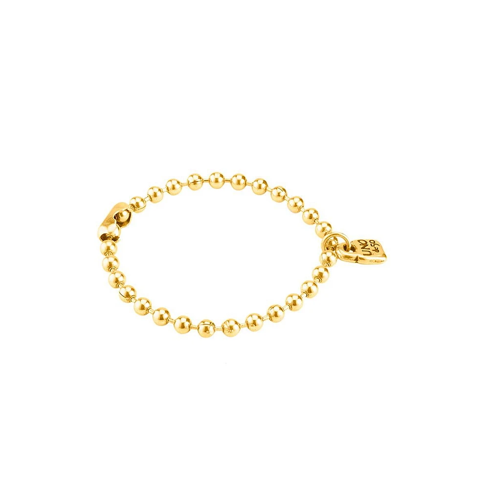 UNOde50 Sterling Silver and 18K Gold-Plated Ball Shaped Bracelet