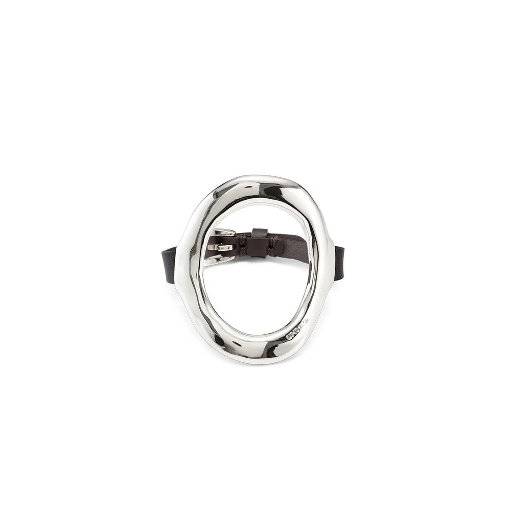 UNOde50 Large Central Oval Buckle Clasp Bracelet