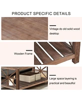 Slickblue Handcrafted Coffee Table In Front Of The Sofa Or Loveseat For Living Room