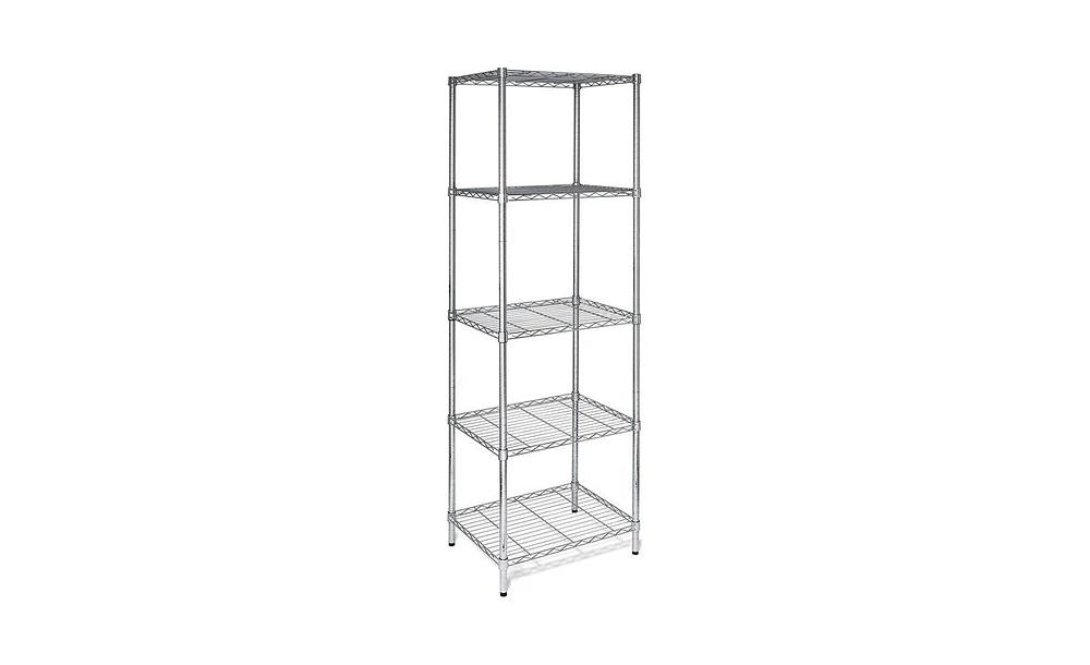 Slickblue 5-Tier Chrome Shelving Unit