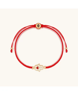 Karma and Luck Expression of Love Red String Hamsa Heart Bracelet