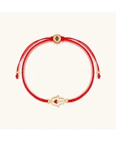 Karma and Luck Expression of Love Red String Hamsa Heart Bracelet