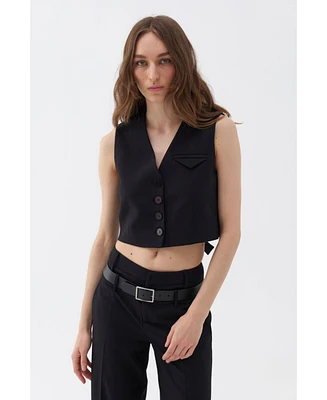 Nocturne Women's Double-Breasted Vest