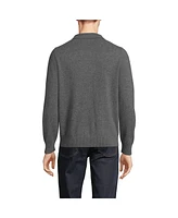 Lands' End Men's Long Sleeve Cashmere Sweater Polo