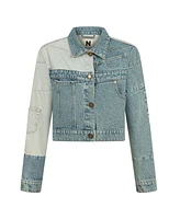 Nocturne Women's Colorblock Jean Jacket