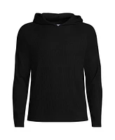 Lands' End Men's Brushed Rib Hoodie