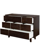 Streamdale Furniture Solid Wood Spray-Painted Drawer Dresser Bar, Buffet Tableware Cabinet Lockers