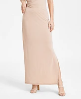 Bar Iii Women's Knit Crepe Side-Slit Maxi Skirt, Exclusively at Macy's