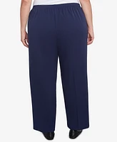 Alfred Dunner Plus Block Island Modern Stretch Twill Average Length Pants