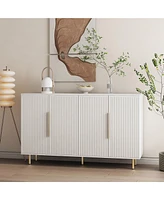 Streamdale Furniture Versatile Fluted Sideboard Art Deco meets Mid-Century Modern