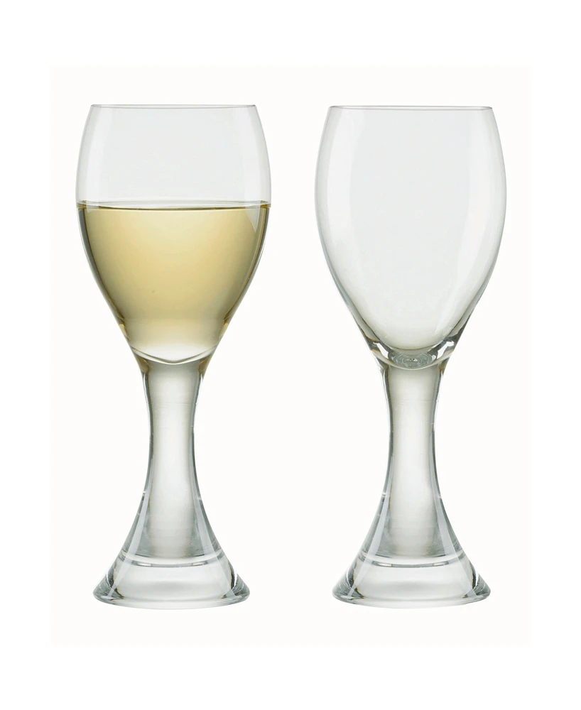 Anton Studio Designs Manhattan White Wine Glasses, Set of 2